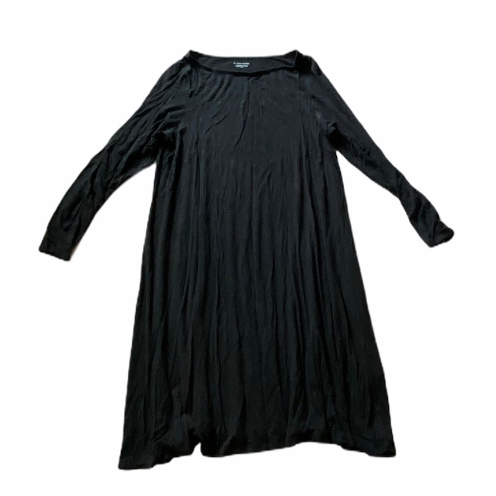 Gorgeous stretch fabric dress in dark heather gray